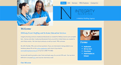 Desktop Screenshot of integritynursing.net