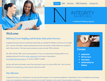 Tablet Screenshot of integritynursing.net